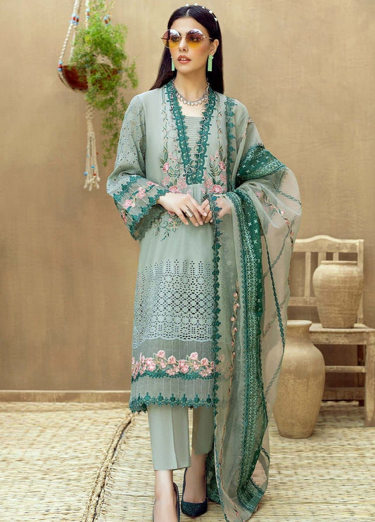 Embroidered Unstitched 3 Piece Lawn Suit ALC-GEYSER-23-Summer Collection