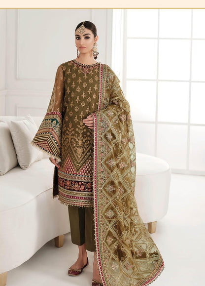 Embroidered Unstitched 3 Piece Chiffon Suit BC-CH10-06-Party Wear