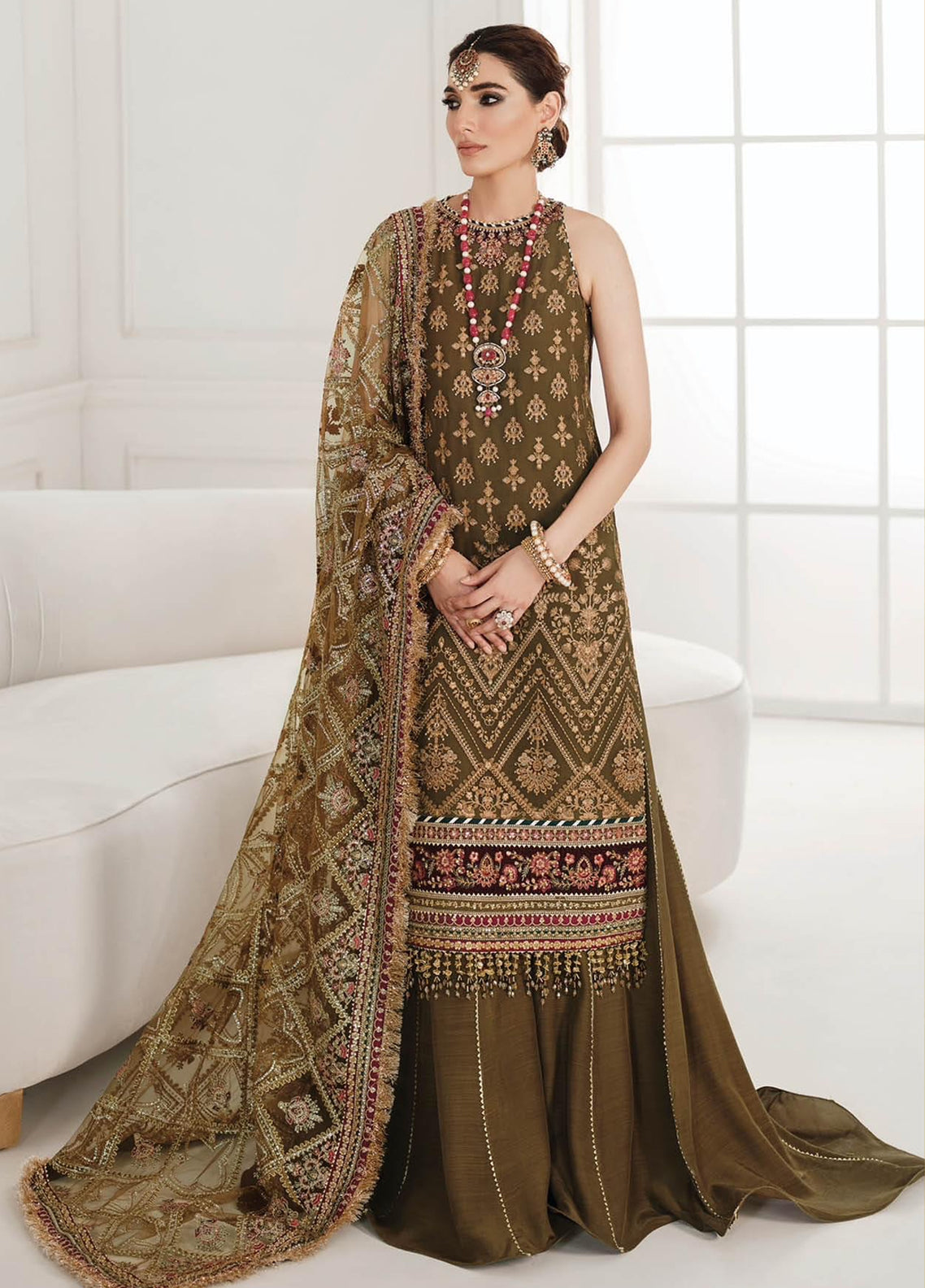 Embroidered Unstitched 3 Piece Chiffon Suit BC-CH10-06-Party Wear