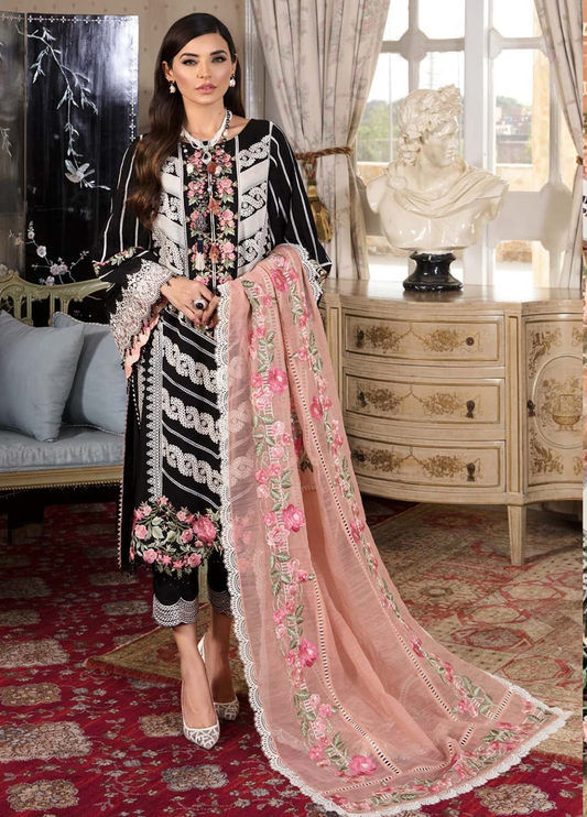 Embroidered Lawn 3 Piece Unstitched Suit CSSL-D04-B - Summer Collection