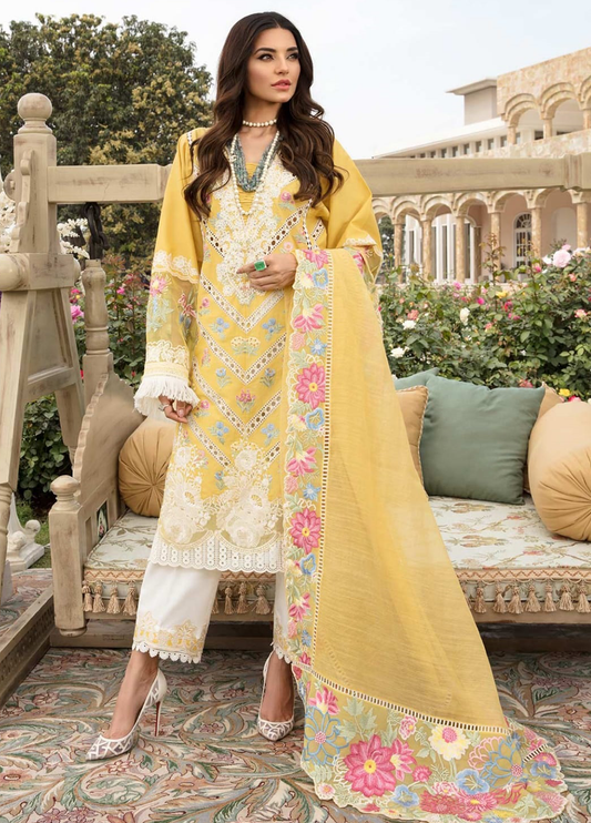 Embroidered Lawn 3 Piece Unstitched Suit CSSL-D06-B - Summer Collection