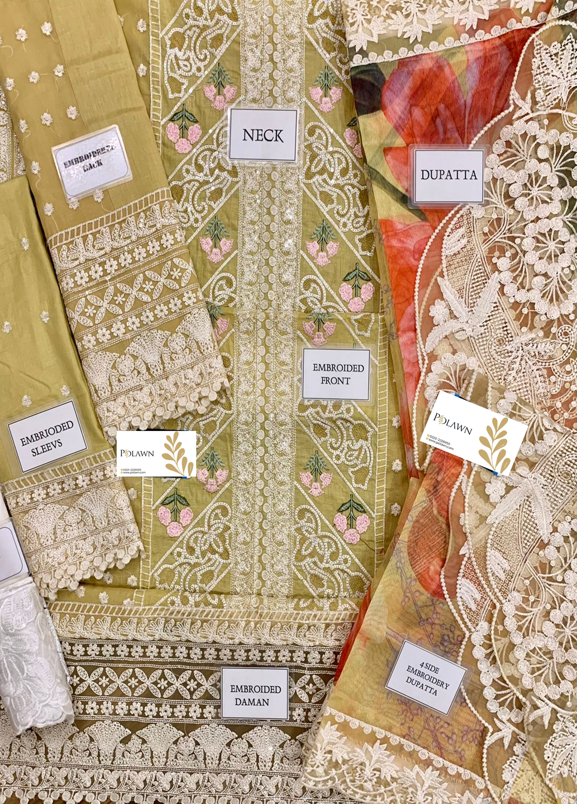 Embroidered  Lawn 3 Piece Unstitched Suit CSSL-D07B-Sunshine-22-Summer Collection