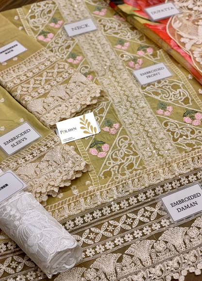 Embroidered  Lawn 3 Piece Unstitched Suit CSSL-D07B-Sunshine-22-Summer Collection