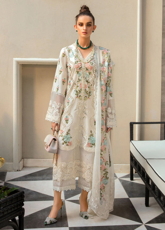 Embroidered  Lawn 3 Piece Unstitched Suit CSSL-MONSOON BLOOMS-22 -Summer Collection