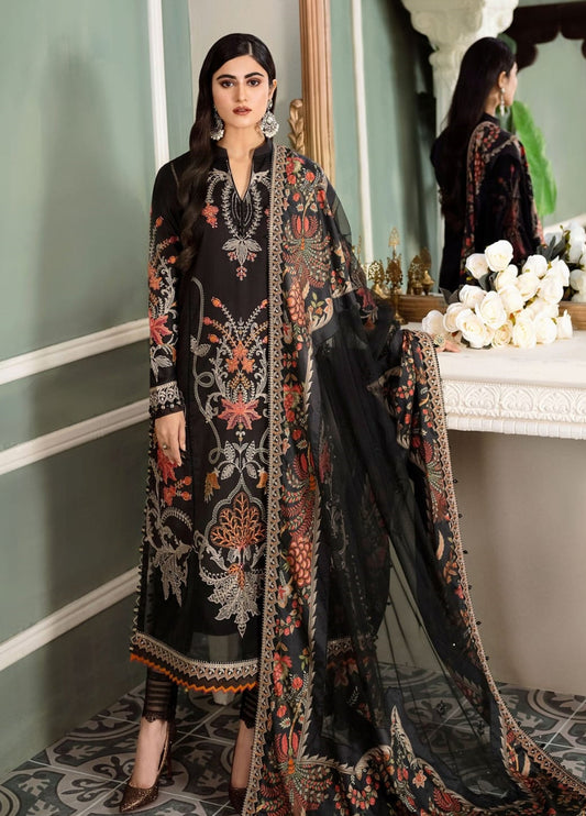 Embroidered Unstitched 3 Piece Lawn Suit MBC-CST-605-23-Summer Collection