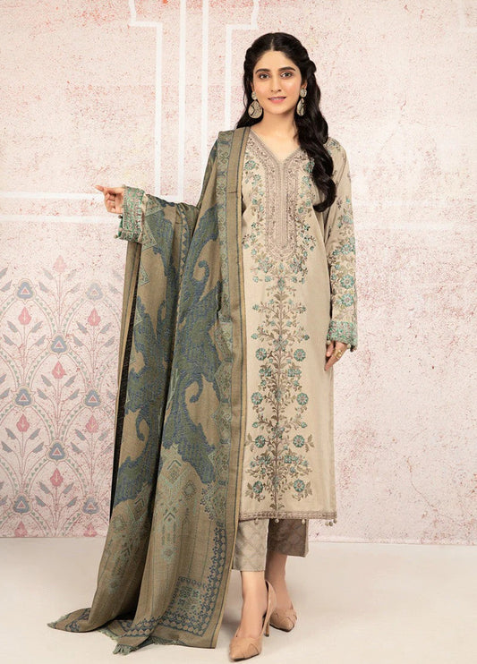 Embroidered  Lawn 3 Piece Unstitched Suit MBL-DW-W21-15 -Summer Collection