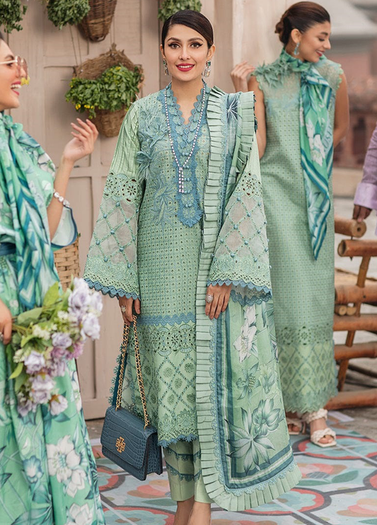 Embroidered  Lawn 3 Piece Unstitched Suit ML-D08-SOFIA-22-Summer Collection