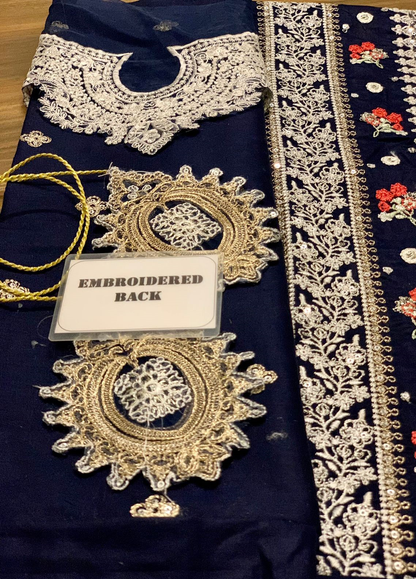 Embroidered Lawn 3 Piece Unstitched Suit QL-D03-RUA-22 Summer Collection