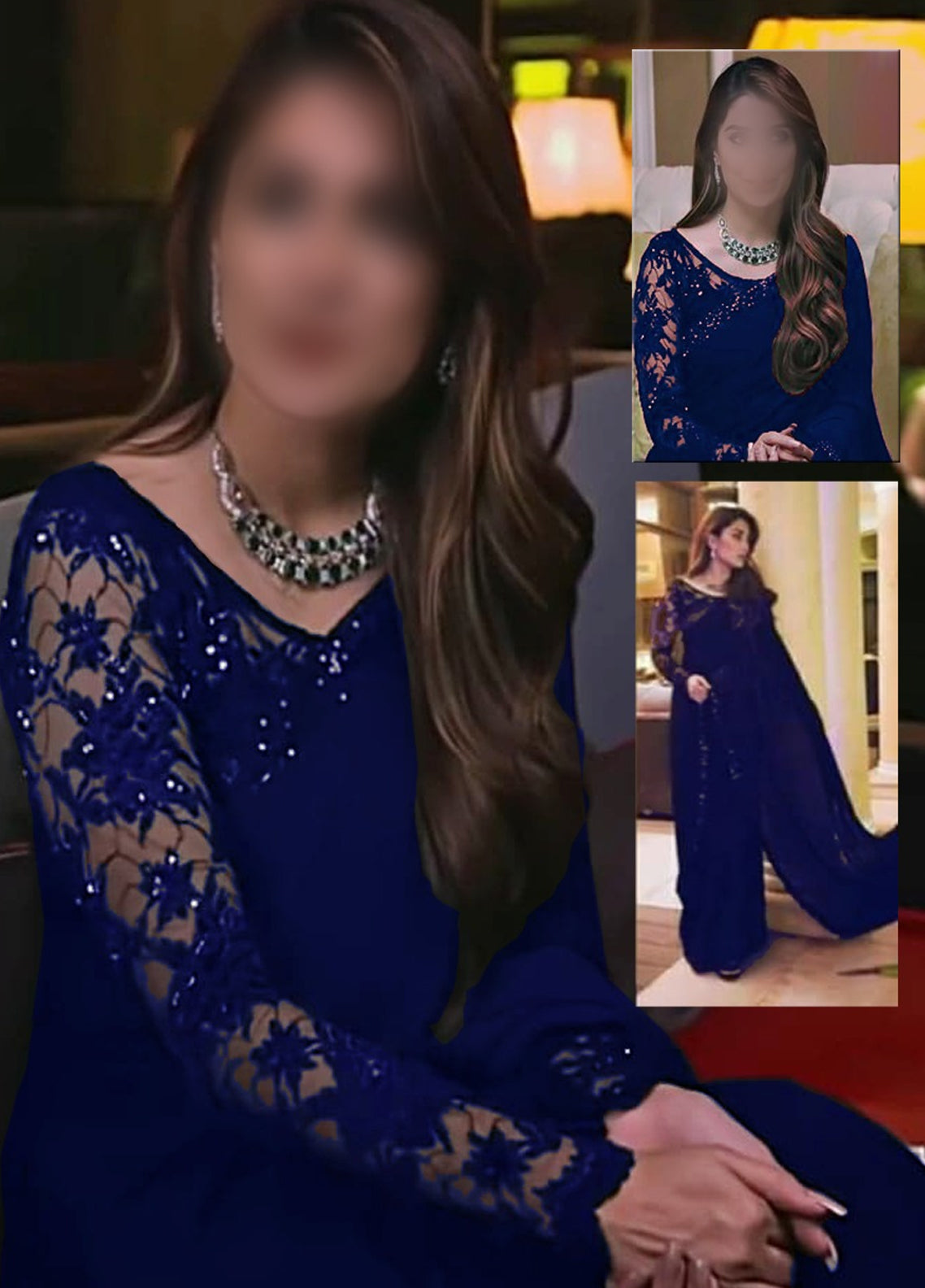 D.No 1032 | Ayeza Khan Saree | Chiffon Saree | wholesale market | bolten  market | eastern fashion - YouTube